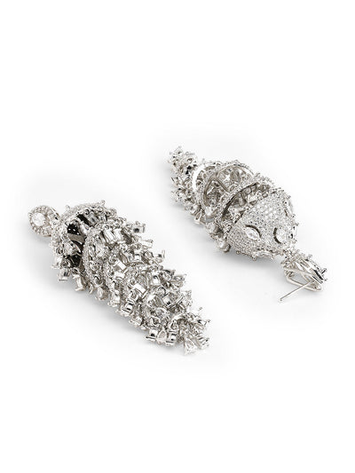 Sparkling Chandelier CZ Jhumki Earrings 