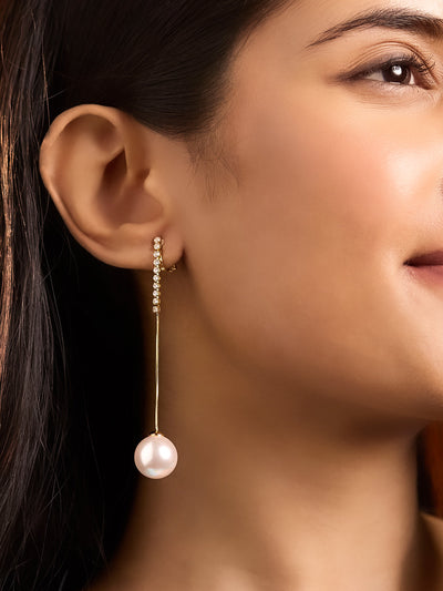 Pearl Drop Dangler Earrings 