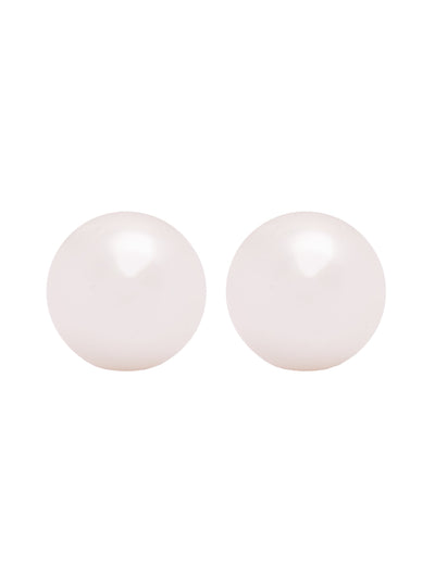 The Pearl Story -Ivory White Pearl Stud Earrings 