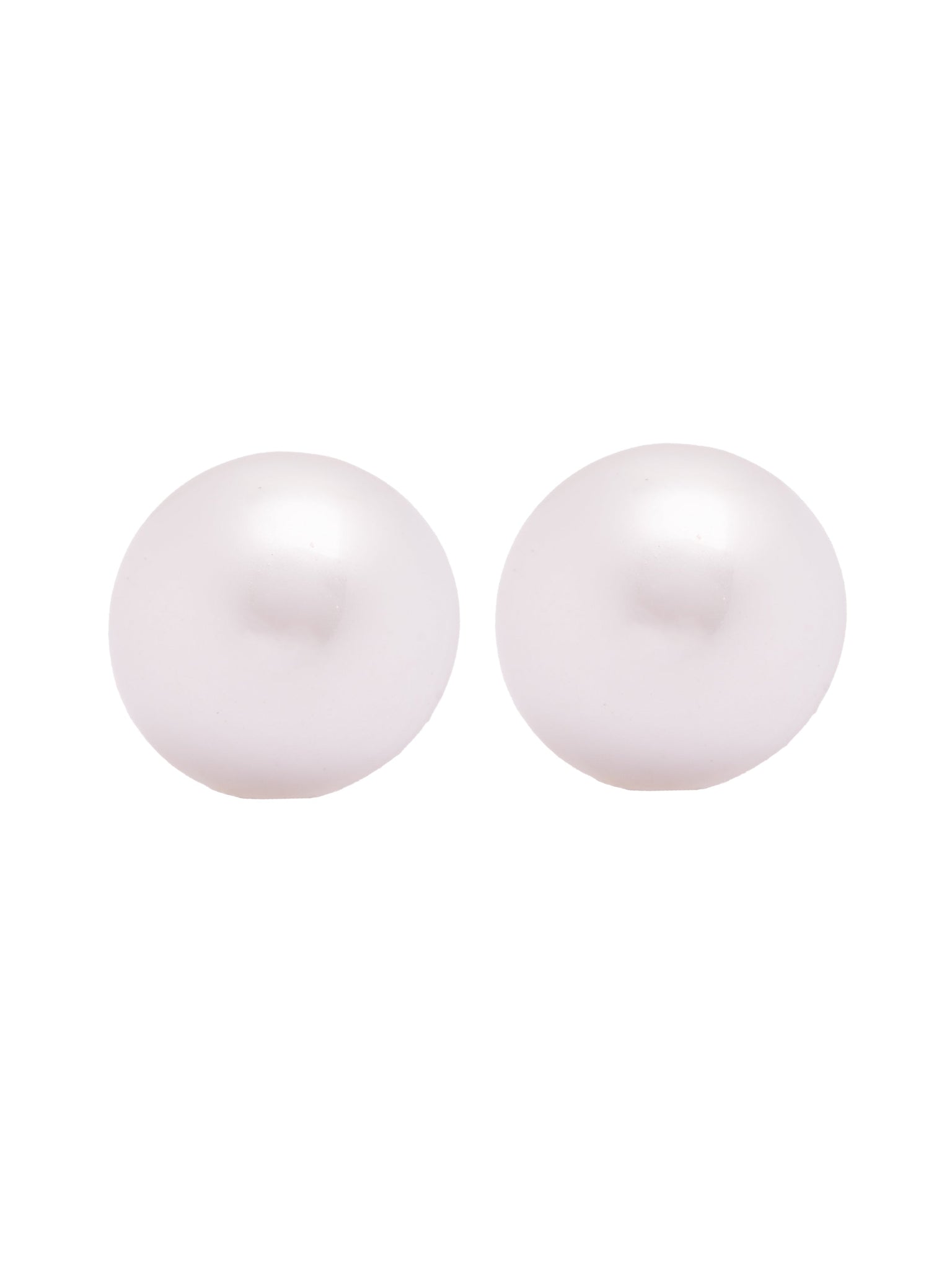 The Pearl Story - Ivory Satin Pearl Stud Earrings 