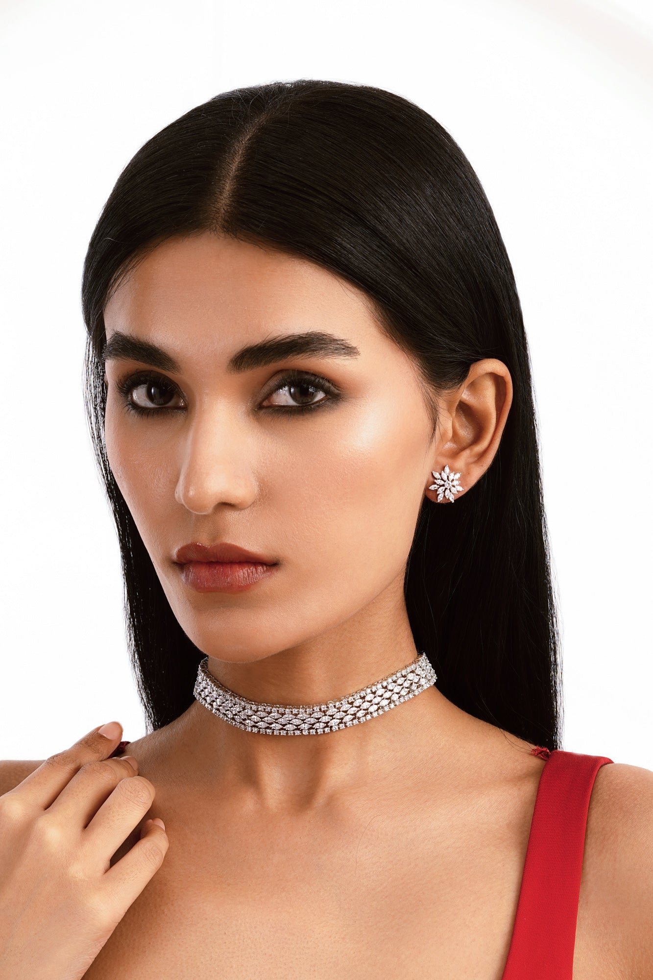 Diamante Celestial Bloom Choker Set – Curio Cottage