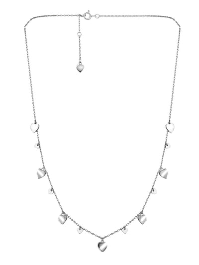  Pure Silver Hearty Trinkets Necklace