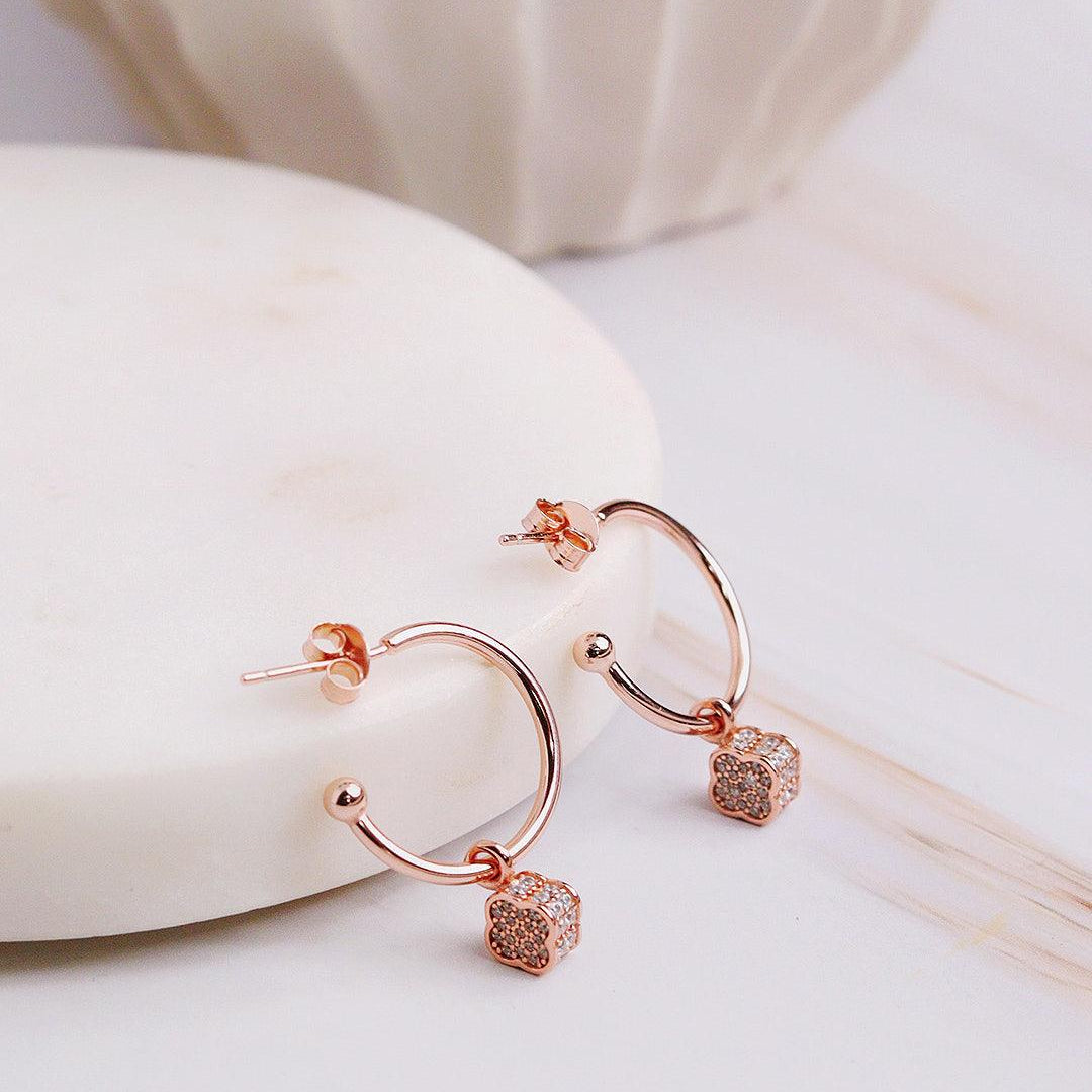 Silver Zirconia Drop Earring