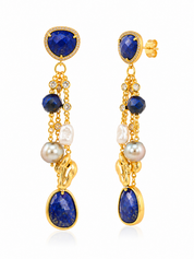 Midnight Blue Cascade Earrings
