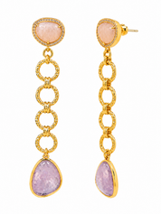 Peachy Dream Linked Earrings