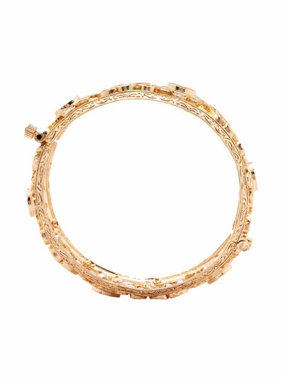  Opulent 22 KT Gold Plated Kundan Cuff