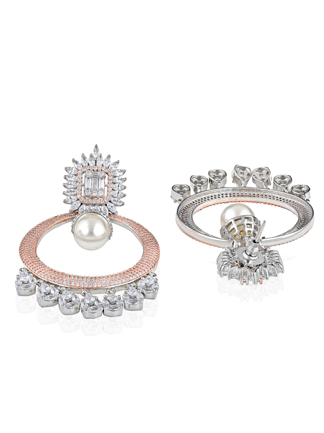 Buy Losa Fancy Statement Rhinestone Bib Necklace Earrings Wedding Bridal Set  Blue at Amazon.in