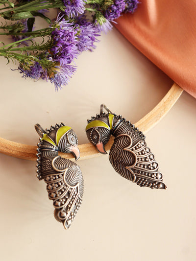 Aria Parrot Ear Cuffs Earrings 