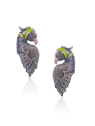 Aria Parrot Ear Cuffs Earrings 