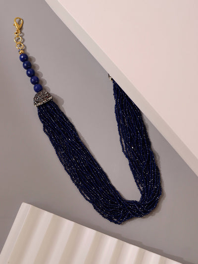 Stone Appeal Multi Deep Blue Stone String Necklace 