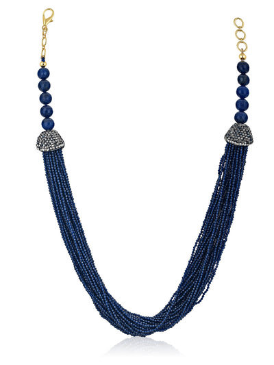 Stone Appeal Multi Deep Blue Stone String Necklace – Curio Cottage