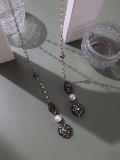  Crystal String Stone Appeal Scarf Necklace