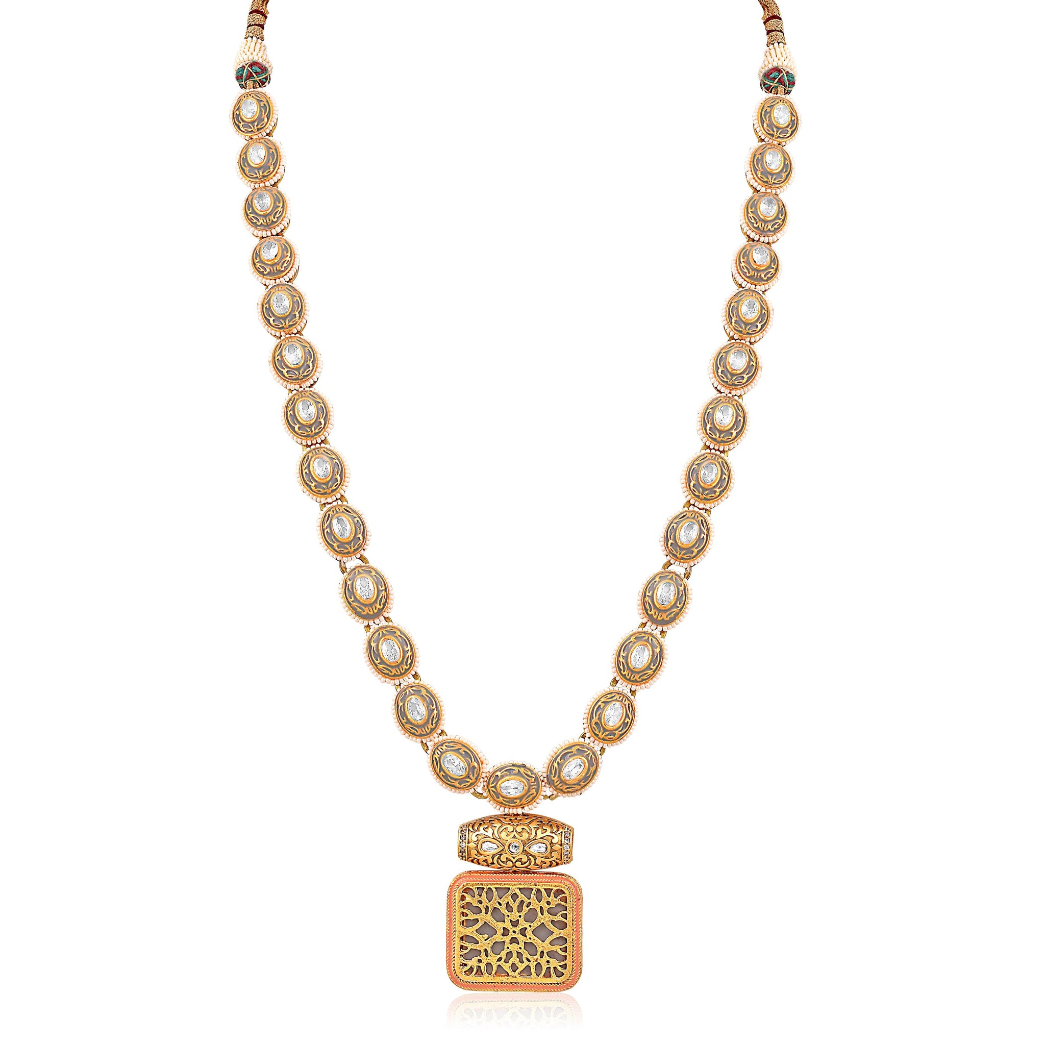  Meira Kundan String and Thewa Necklace