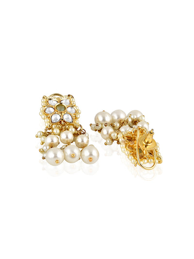 Miera Kundan And Pearls Embellished Choker Necklace Set 