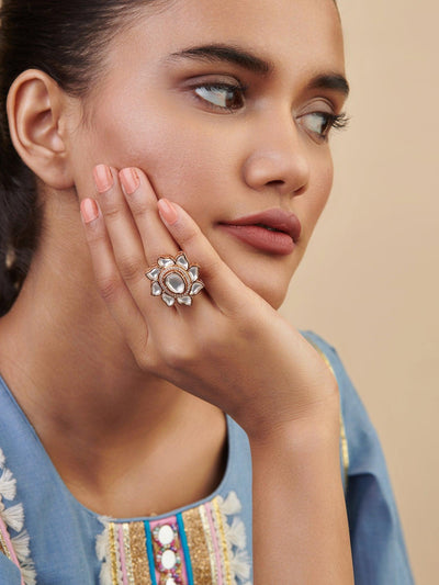  Meira Petals of Kundan Ring