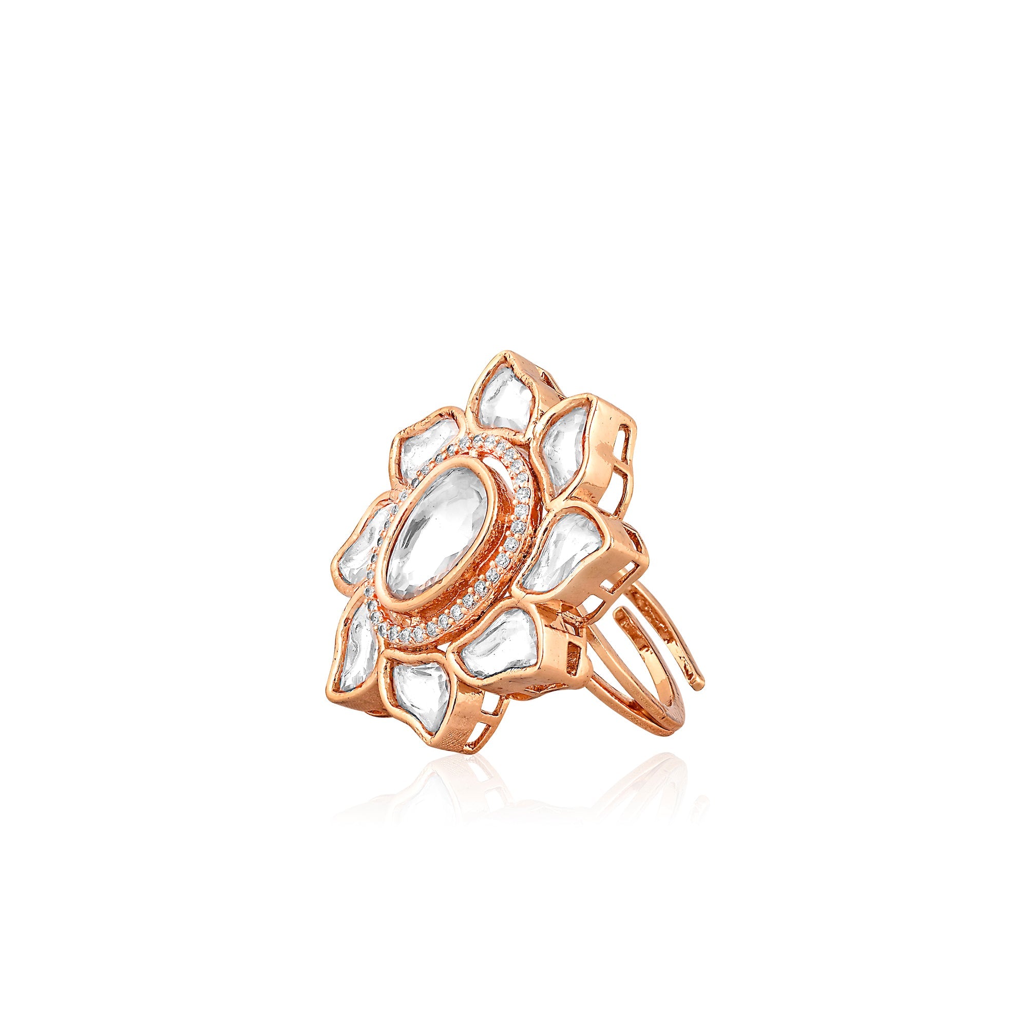 Meira Petals of Kundan Ring 