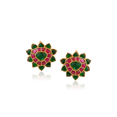Meira Peacock Green Jadau Set 