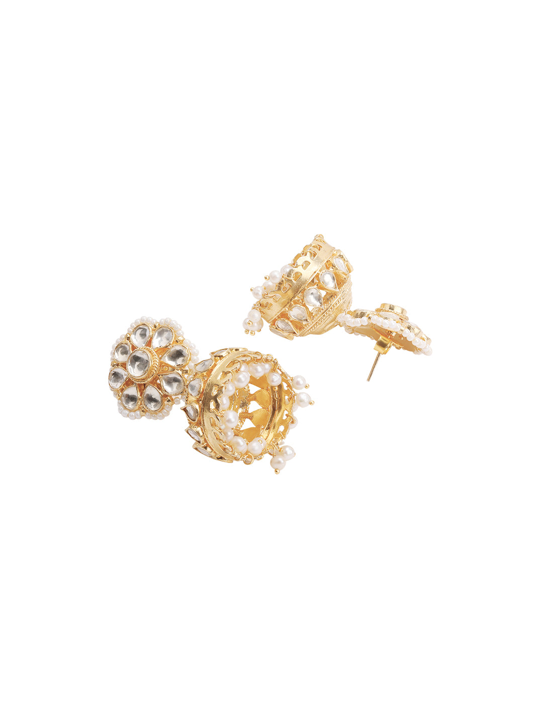 Pure Silver Bloom Jhumkis