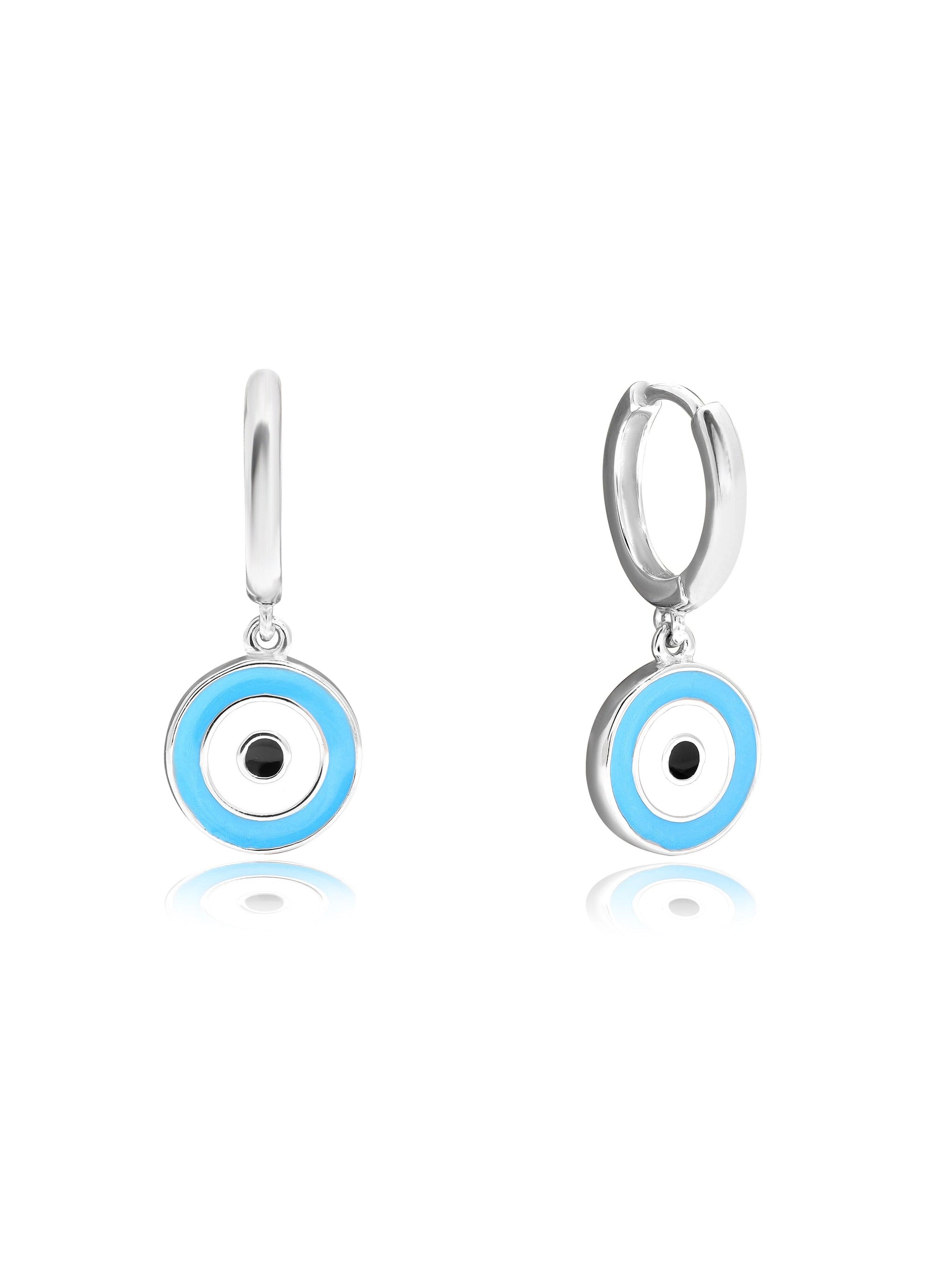YFN Orecchini Evil Eye, 12.2*12.2mm, Argento sterling, Zirconia cubica YFN Orecchini Evil Eye, 12.2*12.2mm, Argento sterling, Zirconia cubica