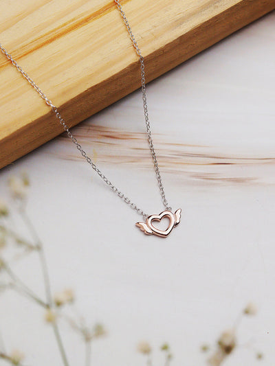 9ct Gold Heart Pendant Necklace | Posh Totty Designs