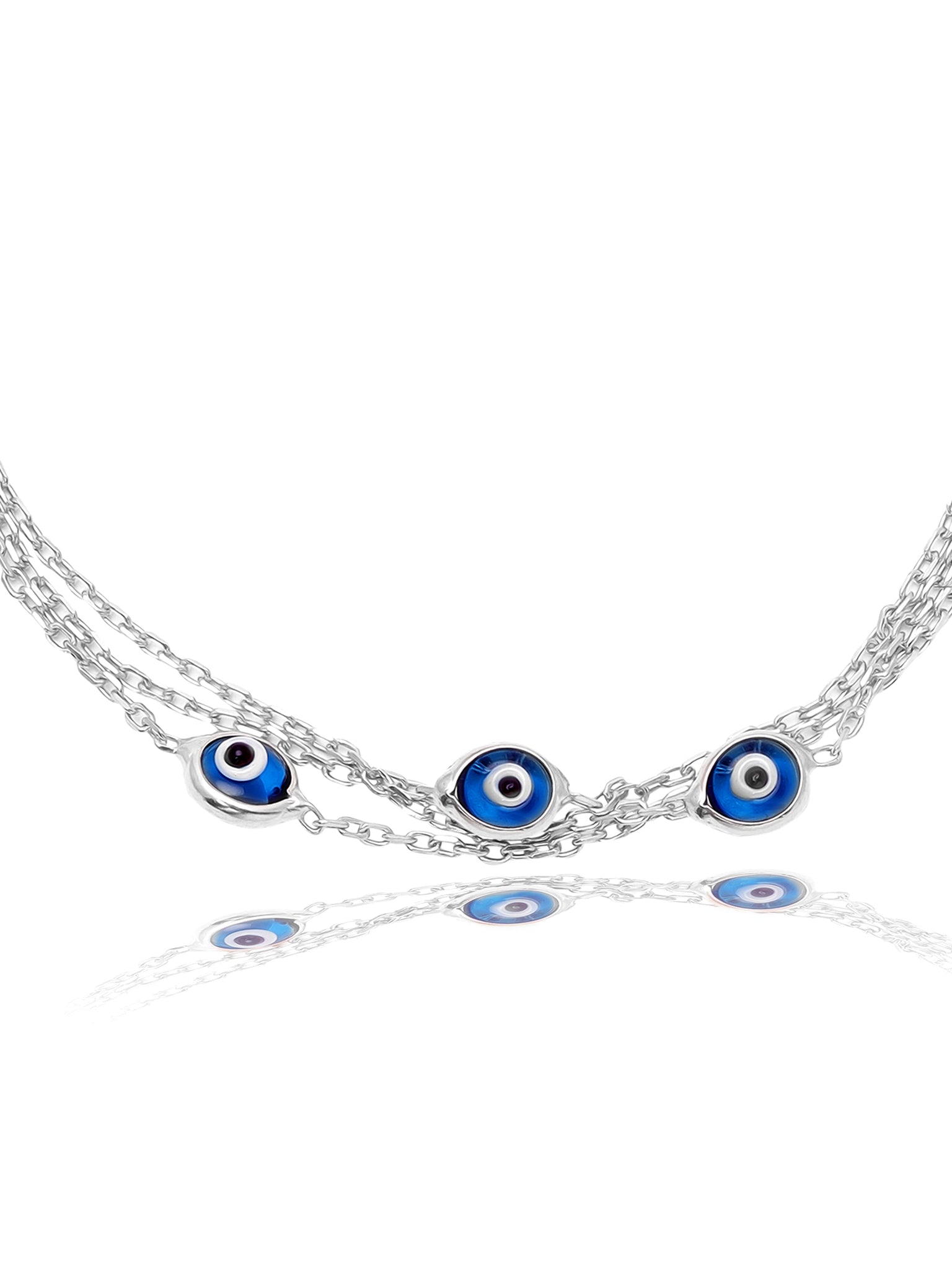 Mystic 925-Plated Silver Eye Ward Bracelet 
