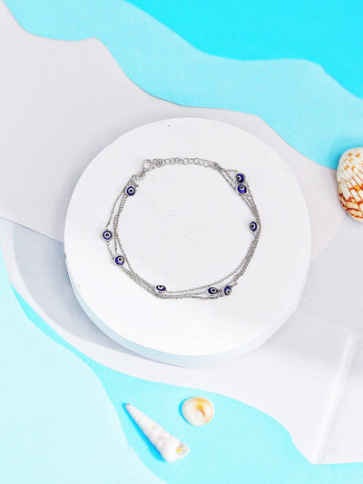  Mystic 925-Plated Silver Eye Ward Bracelet