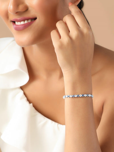  Tranquil 925 Eyelet Silver Bracelet