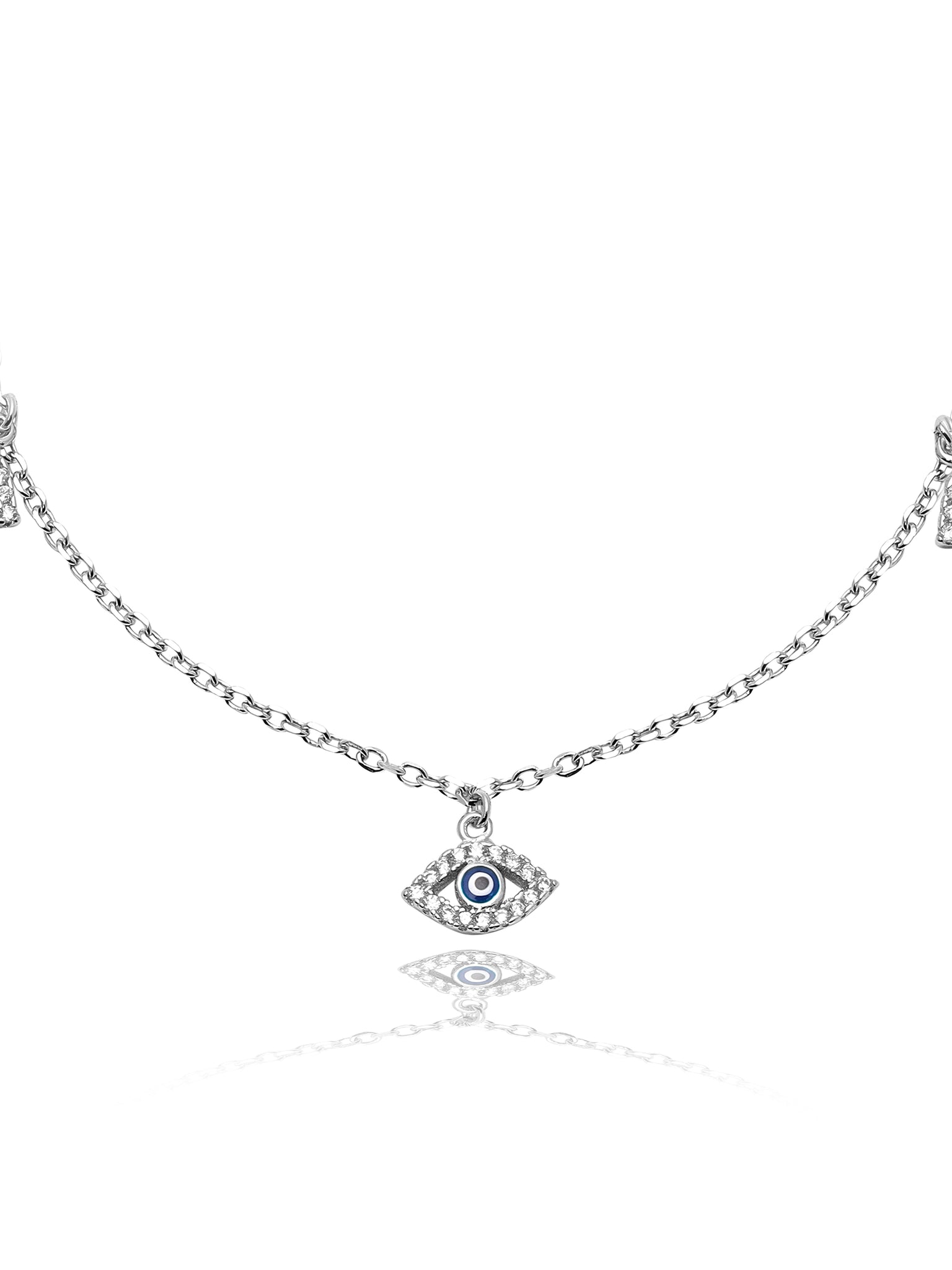 Dainty Evil Eye Anklet 