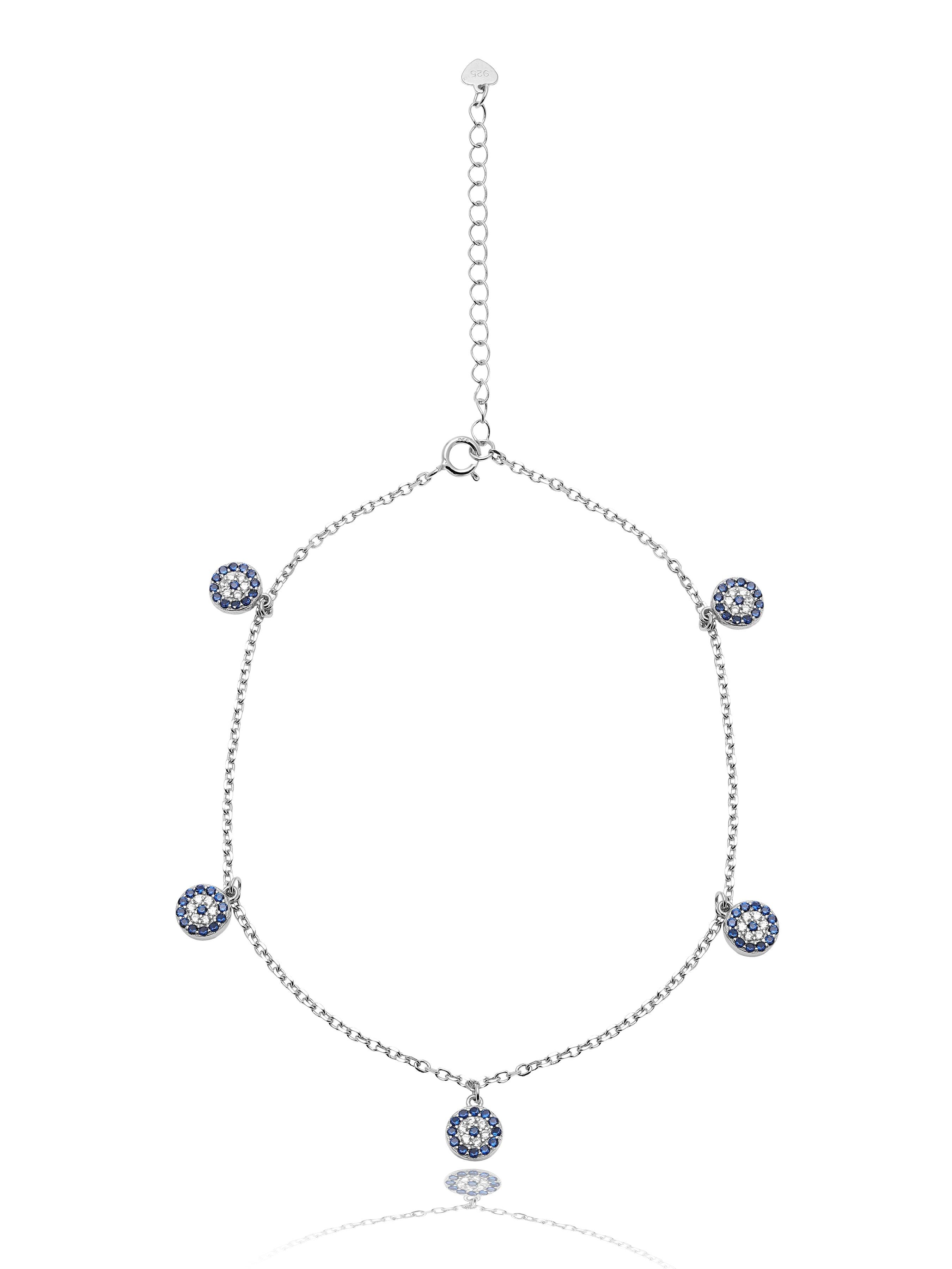 925 Silver Evil Eye Bracelet