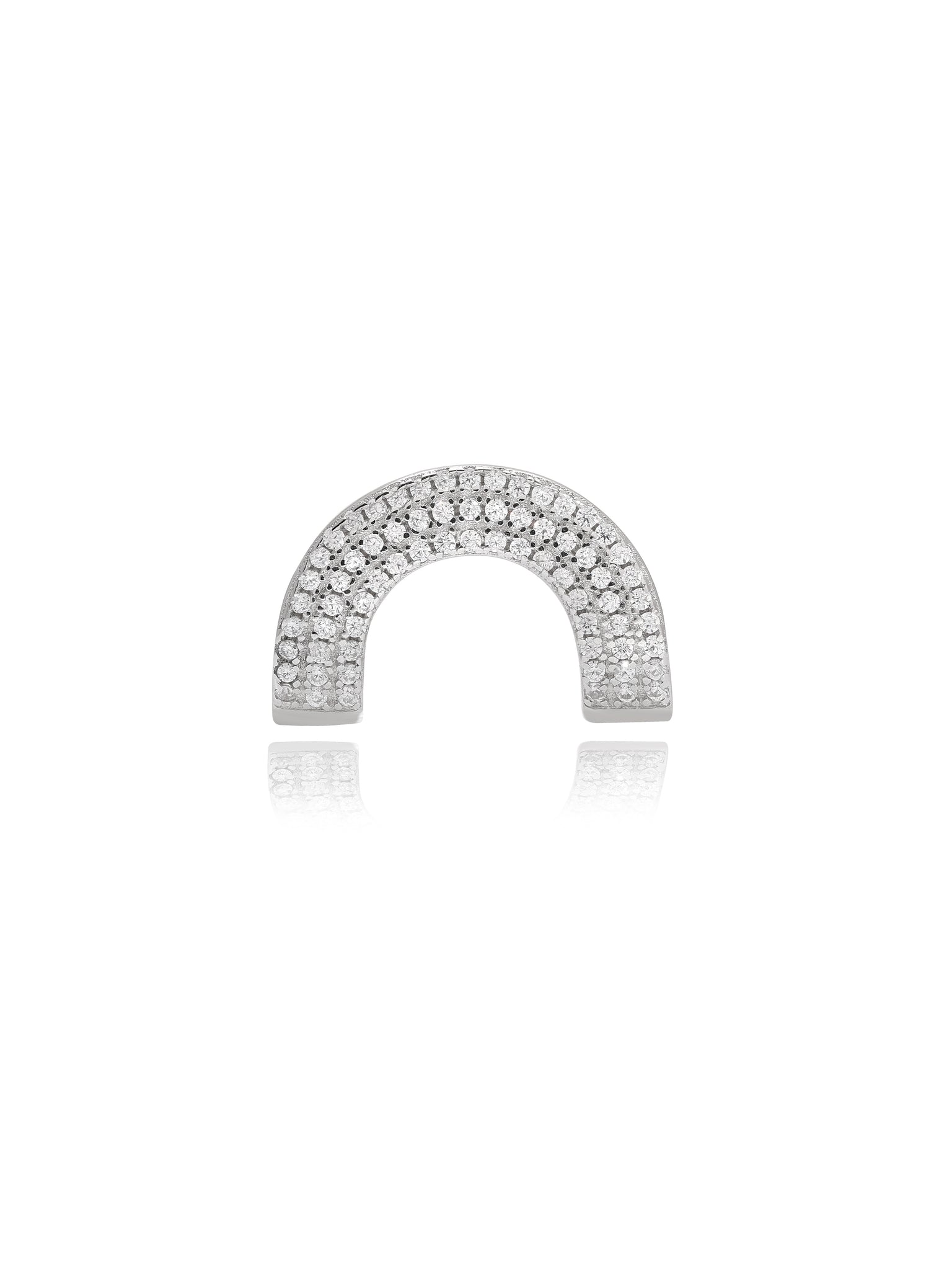 Silver Glittering Ear Cuff 