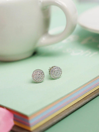 925 Silver Sparkle Stud Earring 