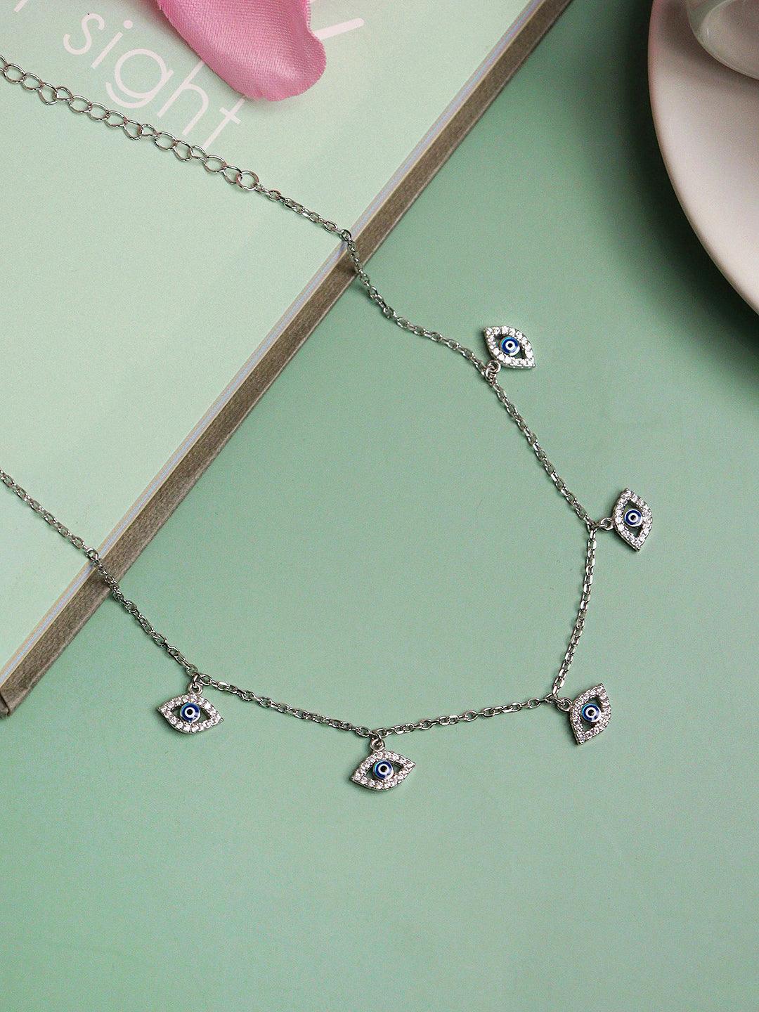 Dainty Evil Eye Anklet 