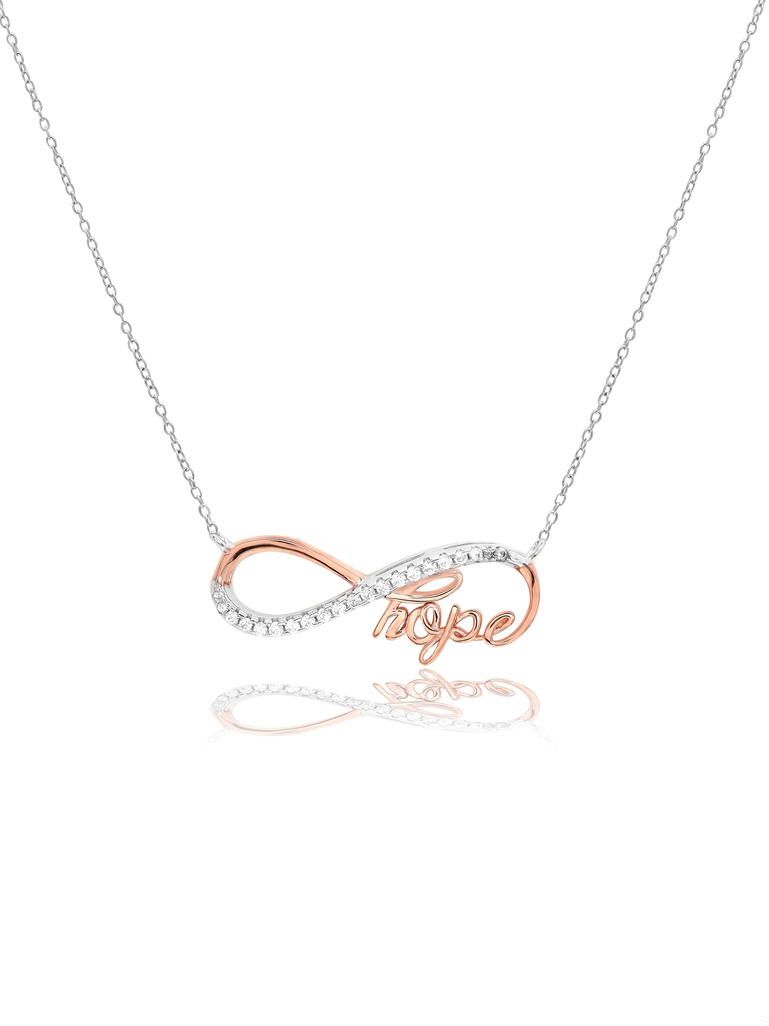925 Silver Of Infinity Love Pendant Necklace 