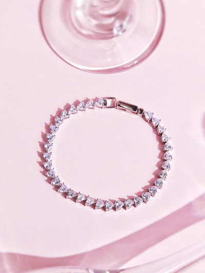 Heart Shape Ruby & Diamond Cuff Bracelet | Diamond Cuff Bracelet – YESSAYAN  - LA