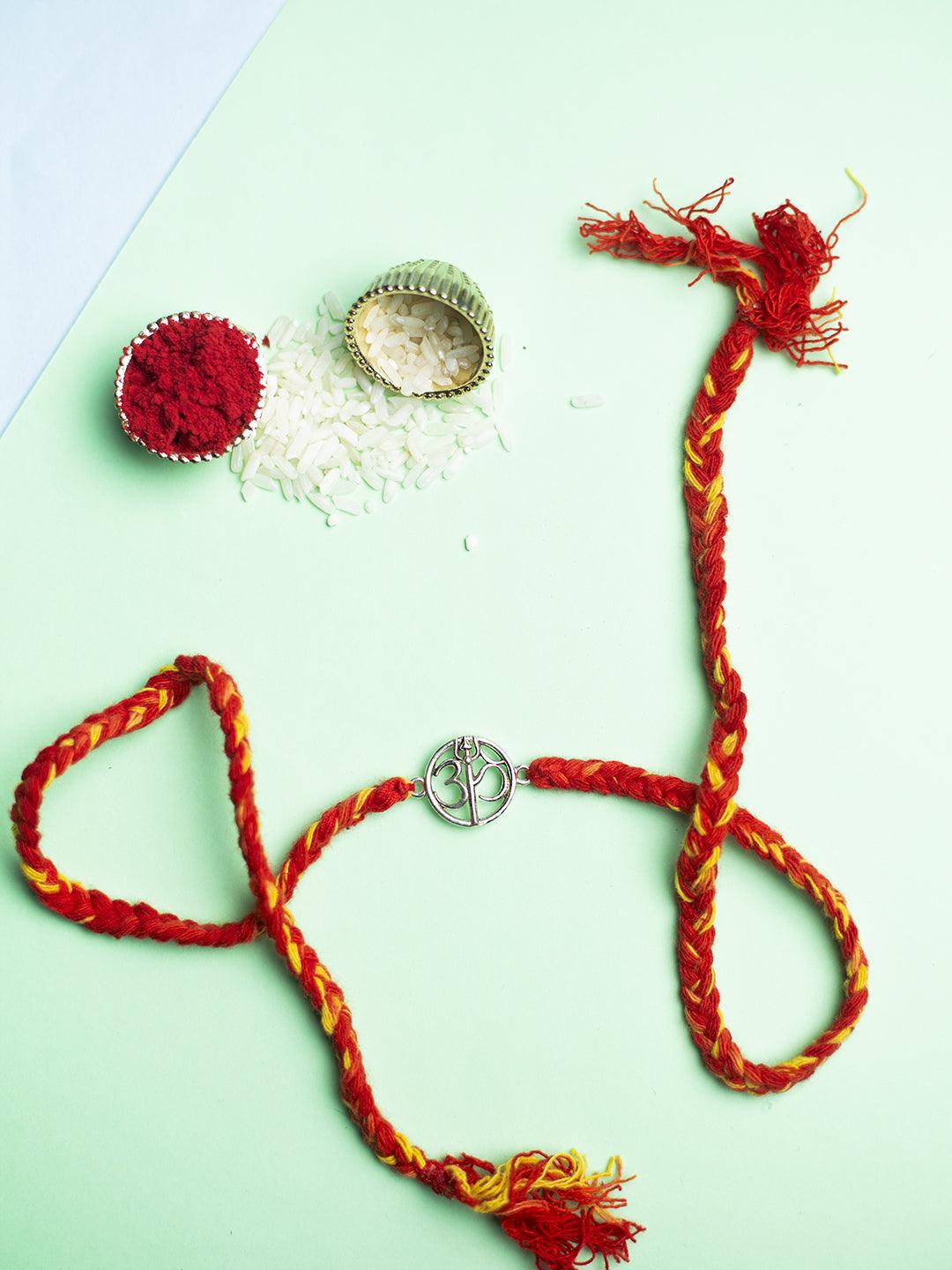The Elevated State of Mind "OM" Pure Silver Rakhi 