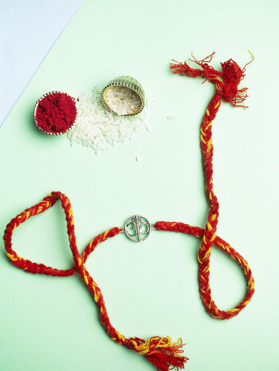 The Elevated State of Mind "OM" Pure Silver Rakhi 