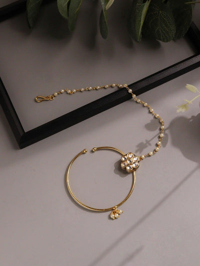 The Zoya Floral Kundan Nath 