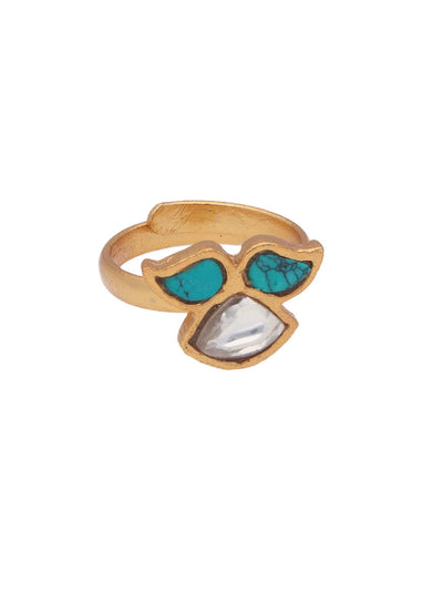 The Turquoise Rose Zoya Toe Ring - Curio Cottage The Turquoise Rose Zoya Toe Ring