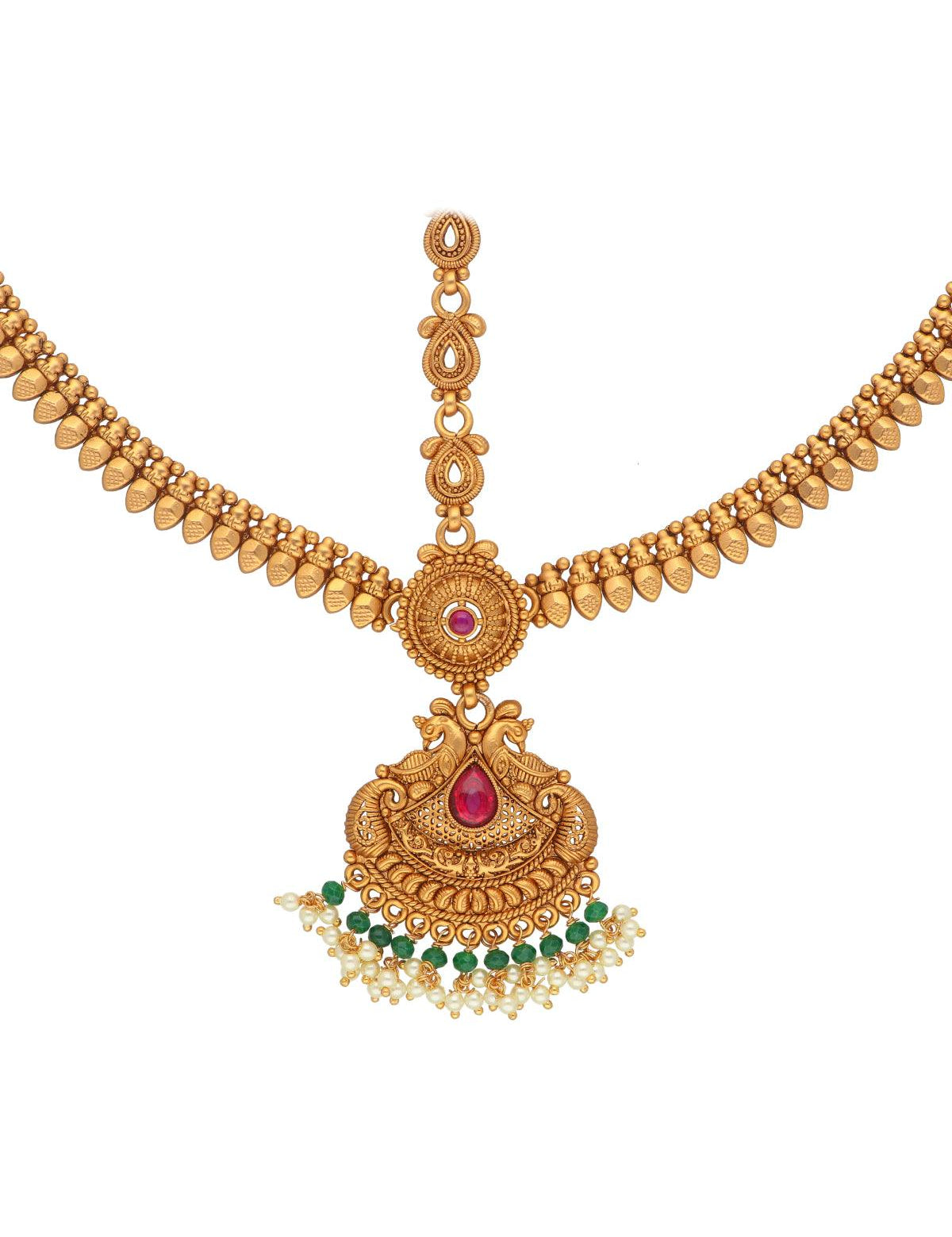 Gold and Green Maathapatti