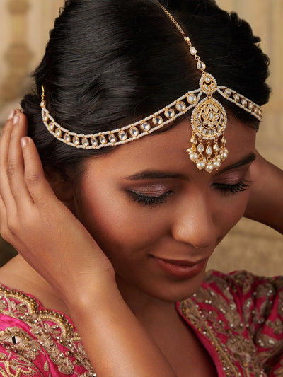  Golden Lotus Bloom: Exquisite 24K Gold Mathapatti