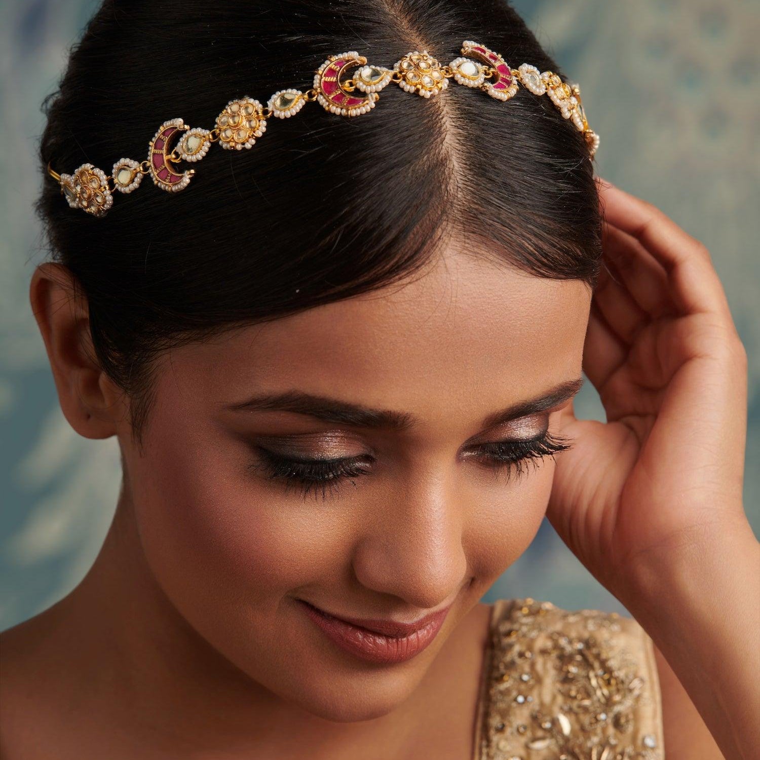 Floral Sheeshphool Mathapatti