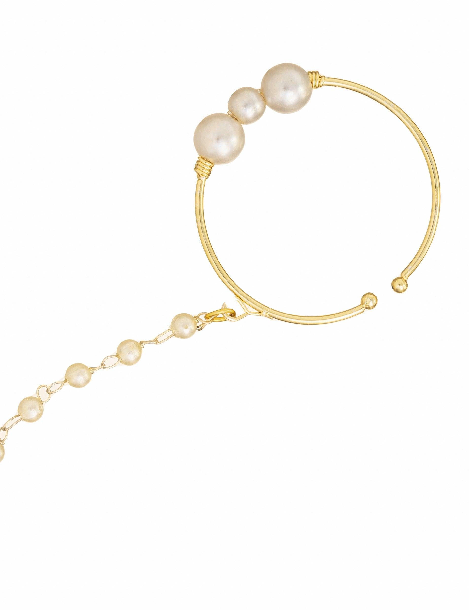 Gold Plated Traditional Ethnic Bridal Nose Ring