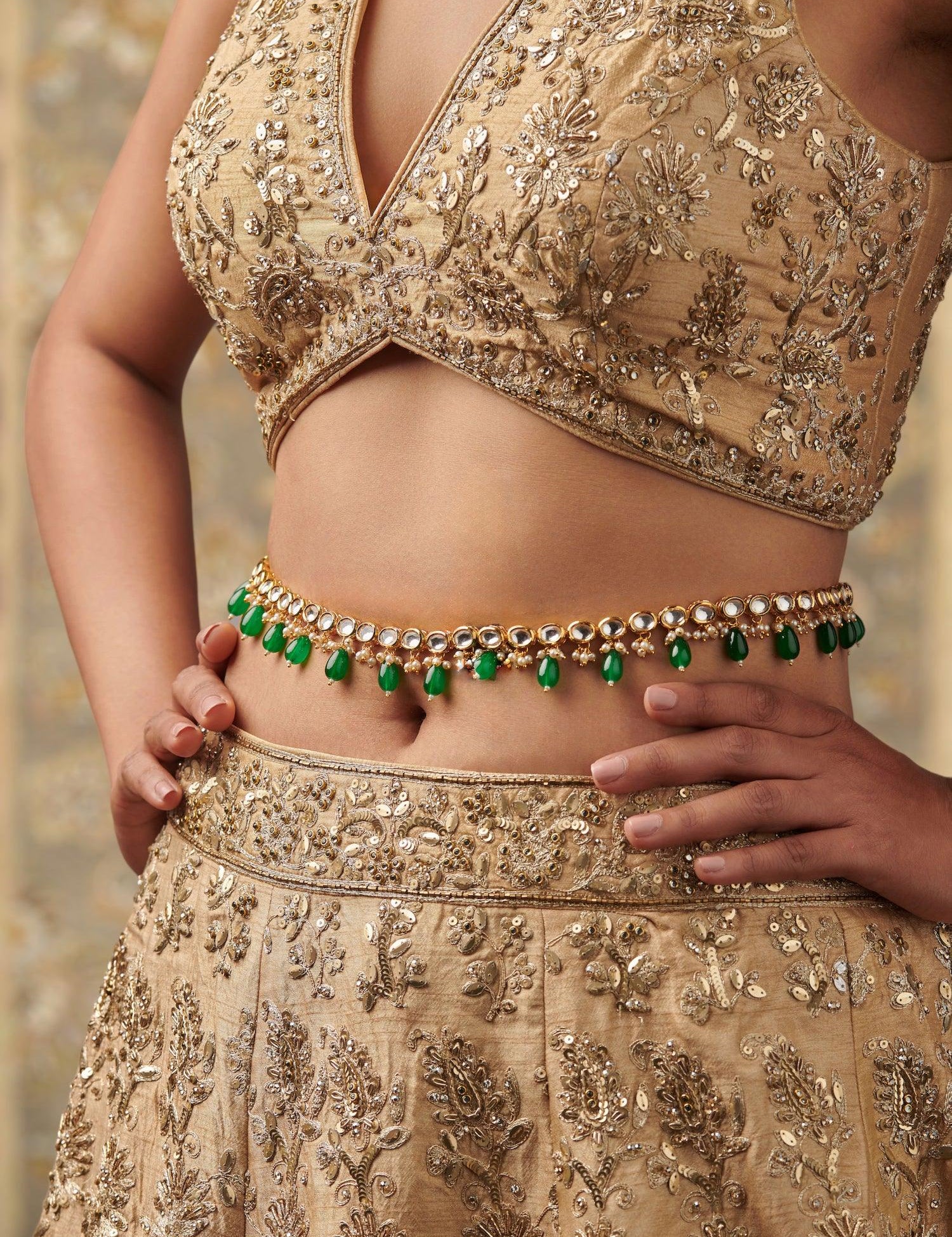 Waist Chain Metal Kamarband Kamarband With Lehenga Kamarband On