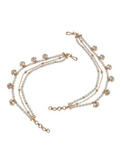 Kundan Droplet Ear Chain