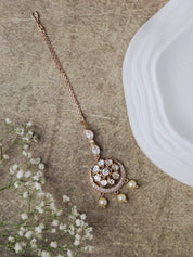 Starlight Bloom Kundan Maang Tikka