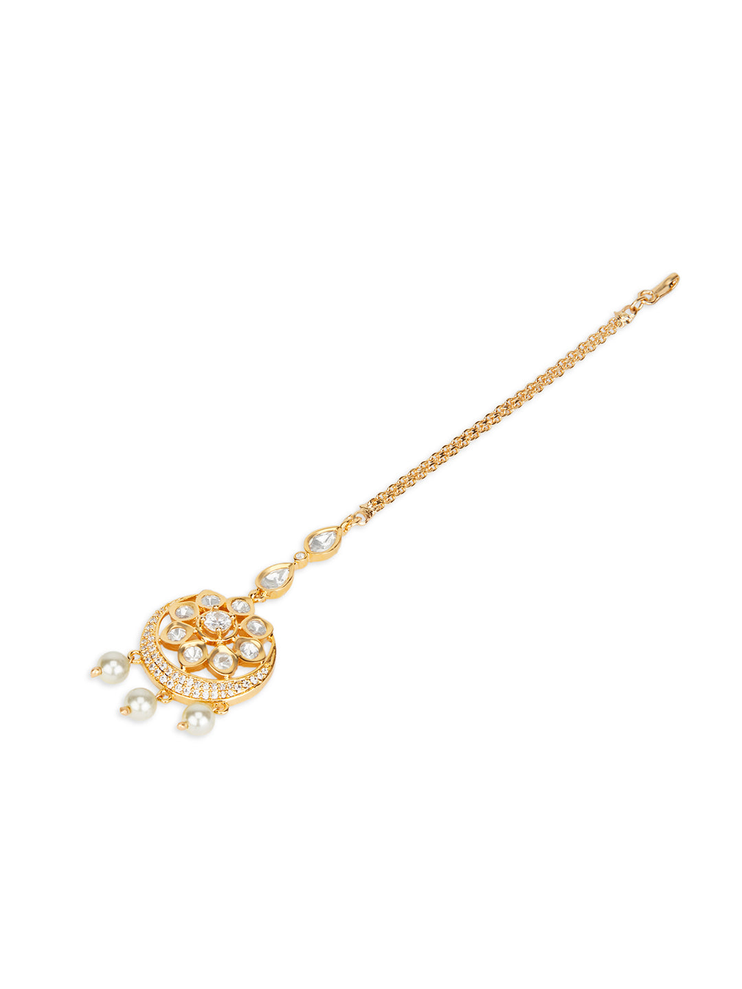 Starlight Bloom Kundan Maang Tikka