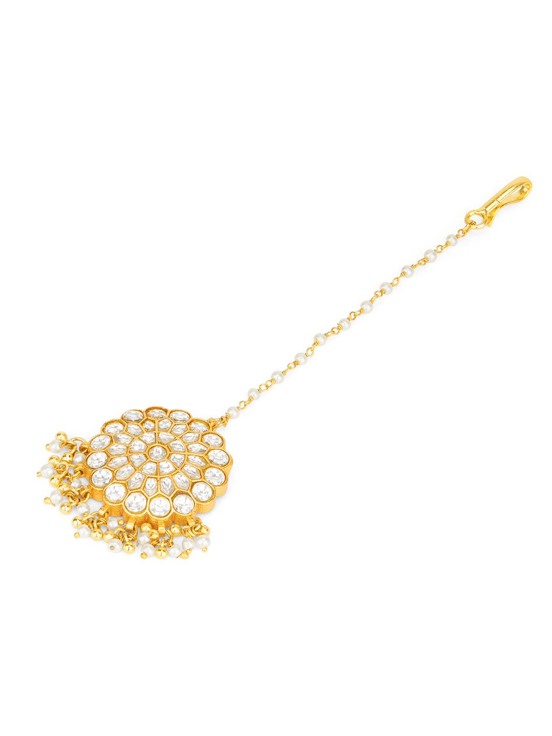 Moon in Bloom Polki Maang Tikka