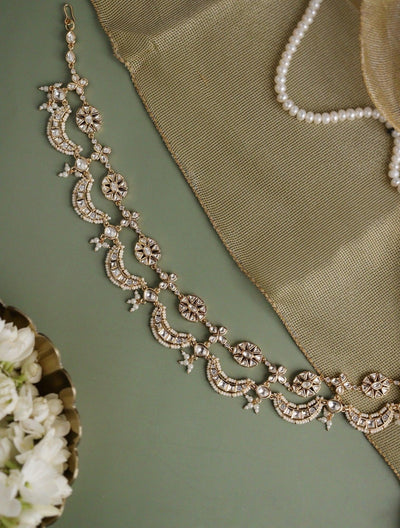  Bridal Kundan Scallops Sheeshphool