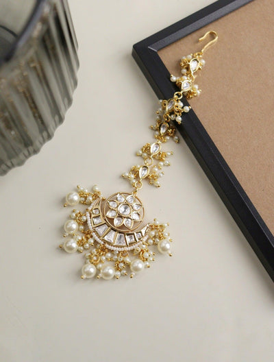  Bridal Kundan Tara Maangteeka