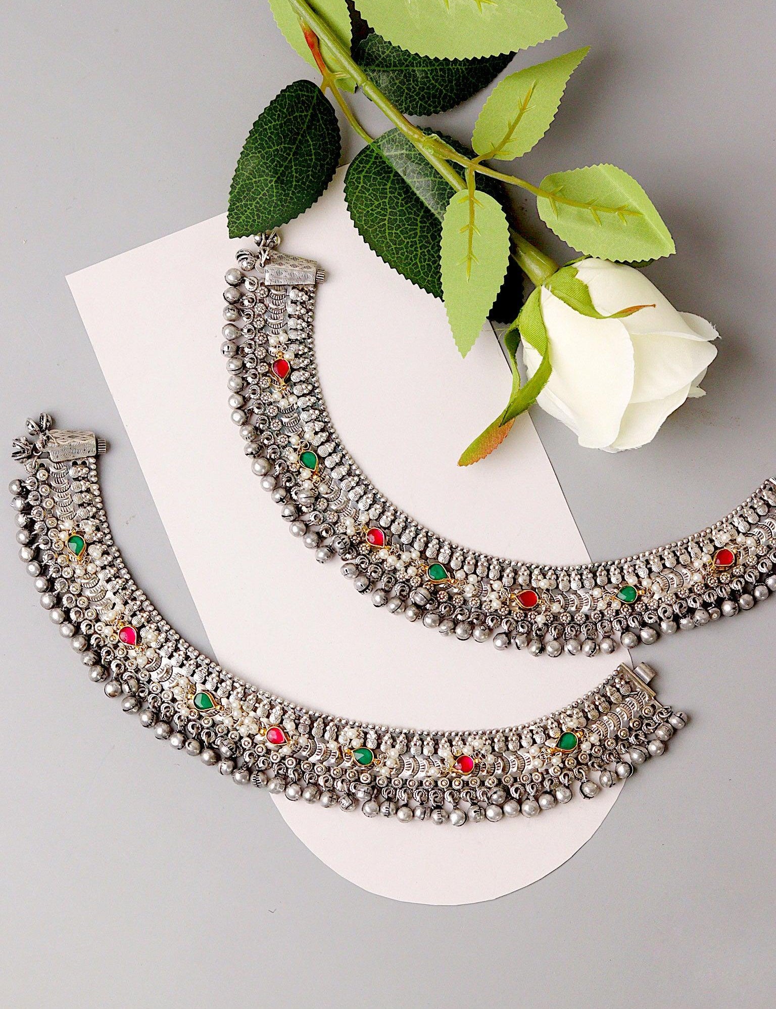 Oxidised Ghungroo Payal